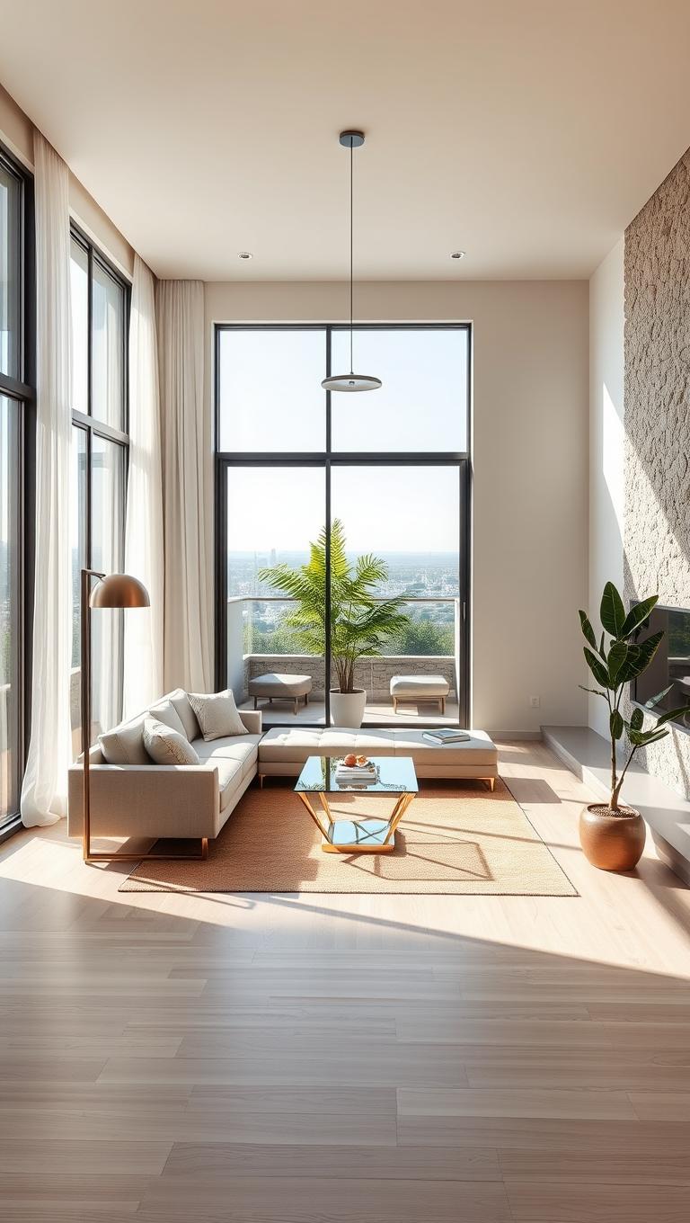 10. Floor to Ceiling Windows