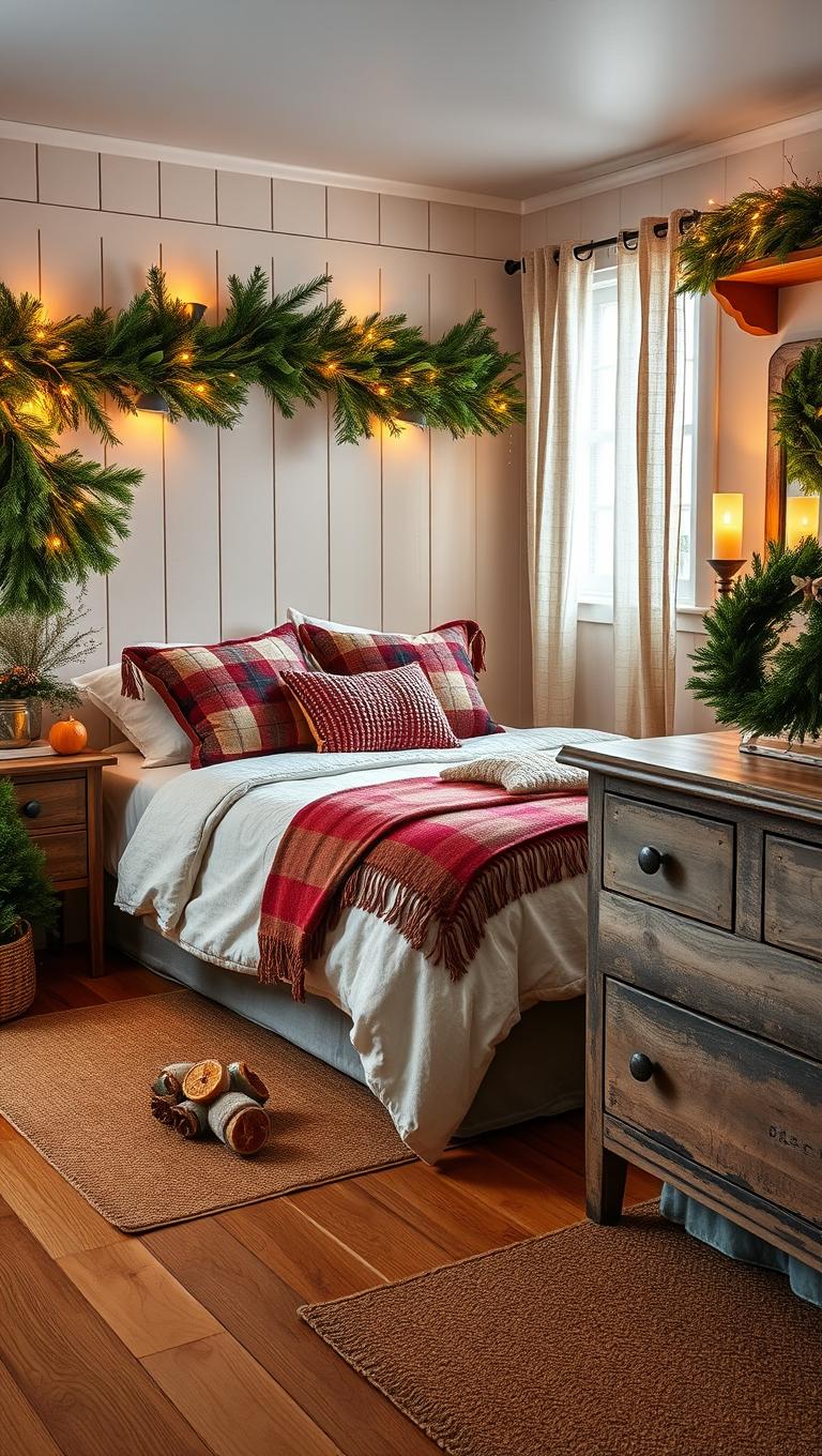 10. Rustic Garlands and Natural Greens