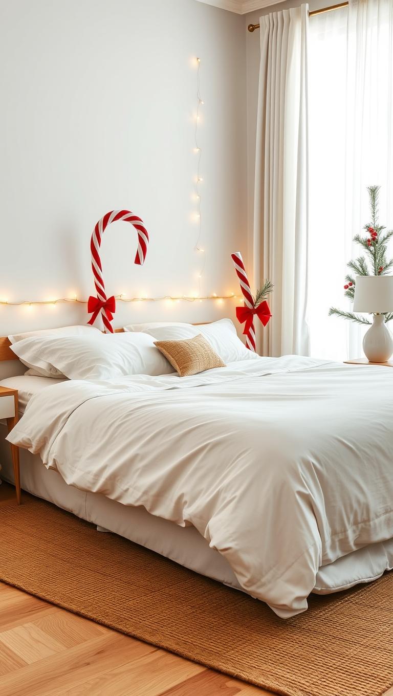 11. Candy cane curtain tiebacks