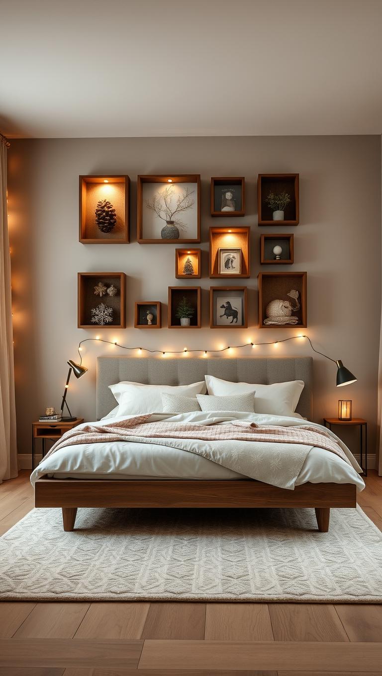 11. Shadow Box Picture Frames with Lights