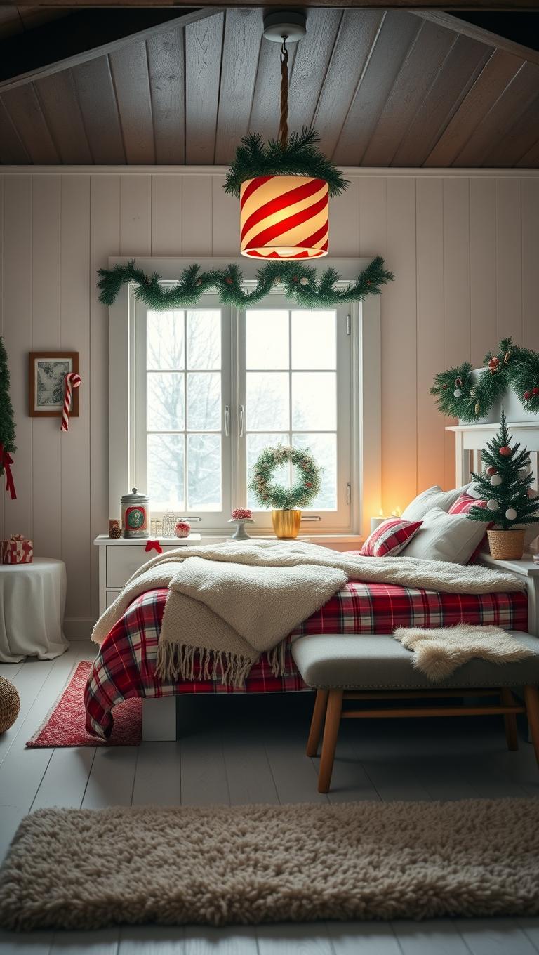 12. Candy Cane Pendant Lighting