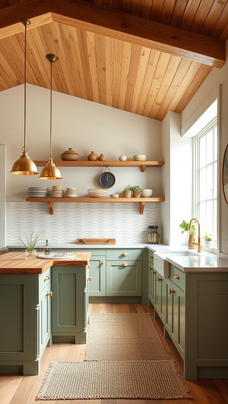 12. Statement Backsplash with Texture