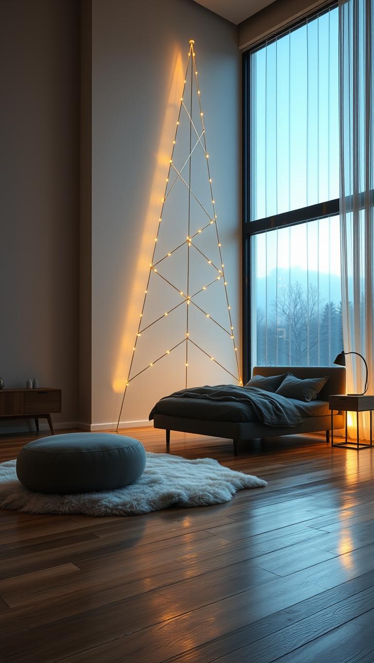 13. Wireframe geometric tree