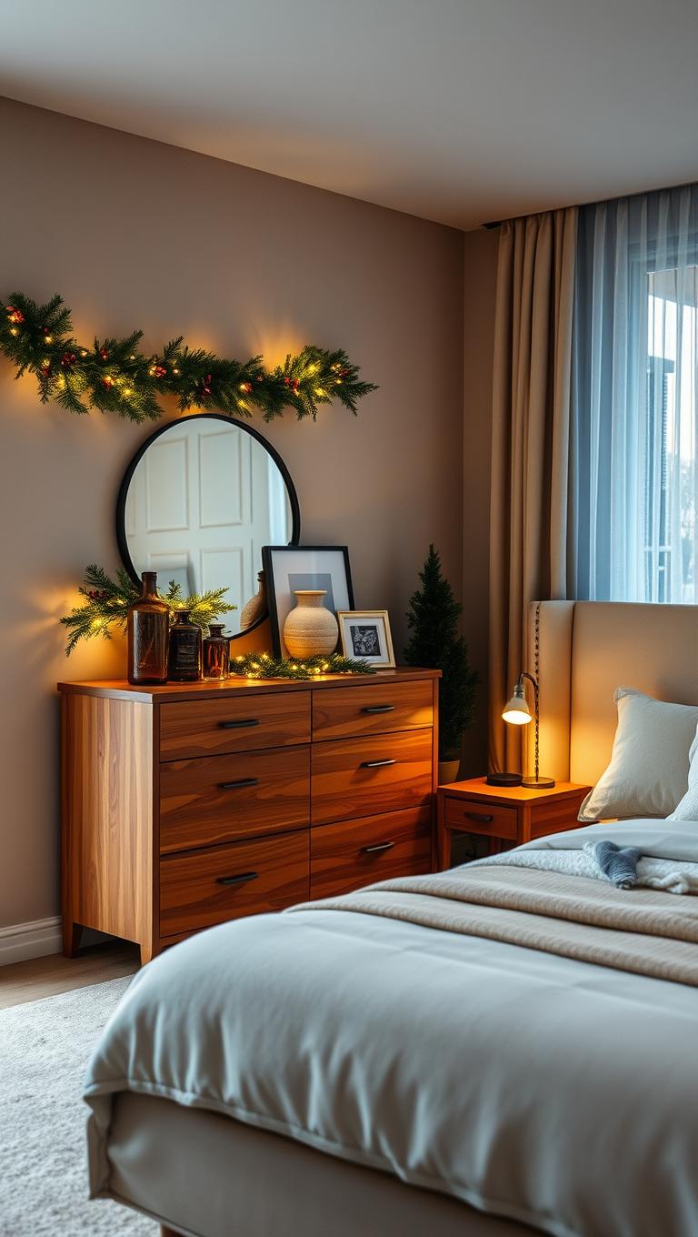 14. Garland Switch On Dresser Edges