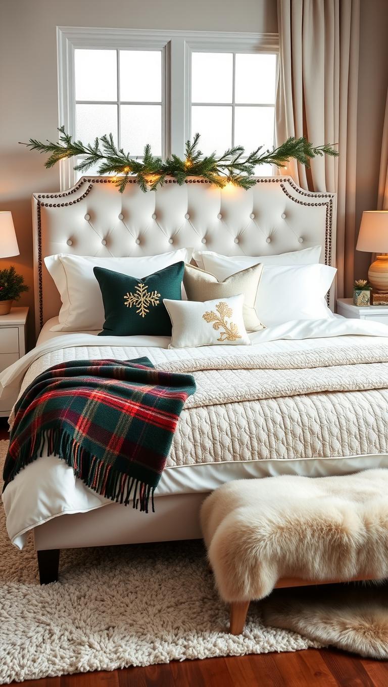 14. Layered textiles for depth and warmth