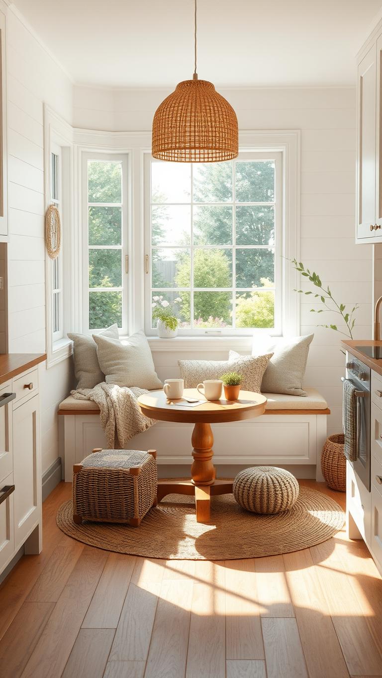 17. Cozy Kitchen Nook for Morning Coffee