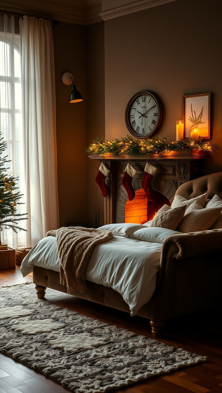 17. Fireplace Mantle Glow