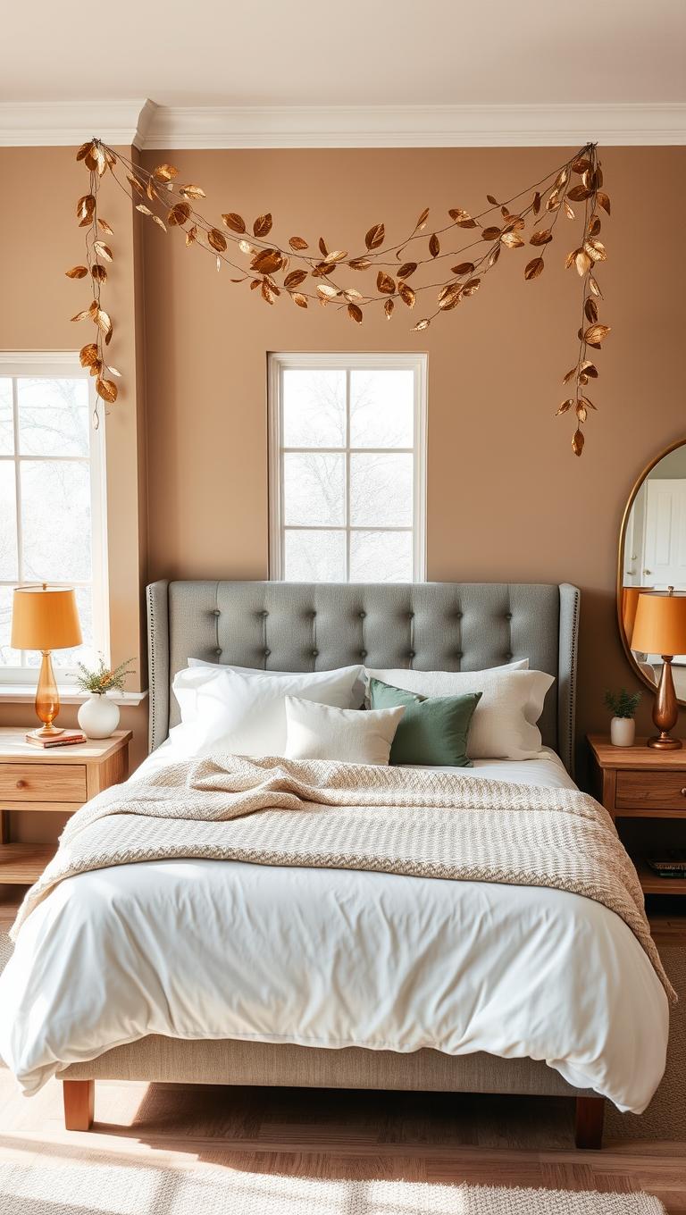 17. Metallic foil leaf garland