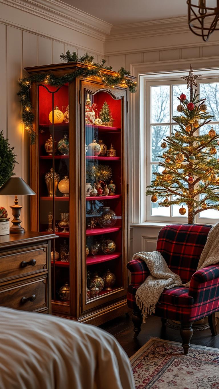 17. Vintage Ornament Display Shelf