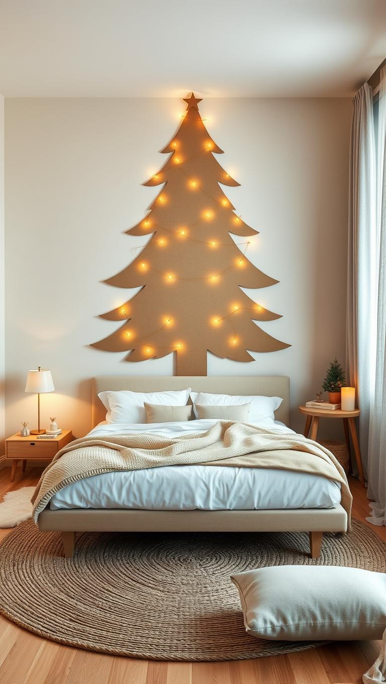 19. Cardboard silhouette tree