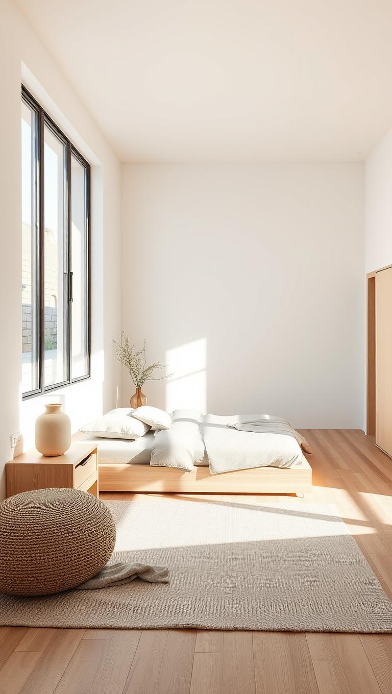 19. Minimalist Bedrooms with Calm Palettes