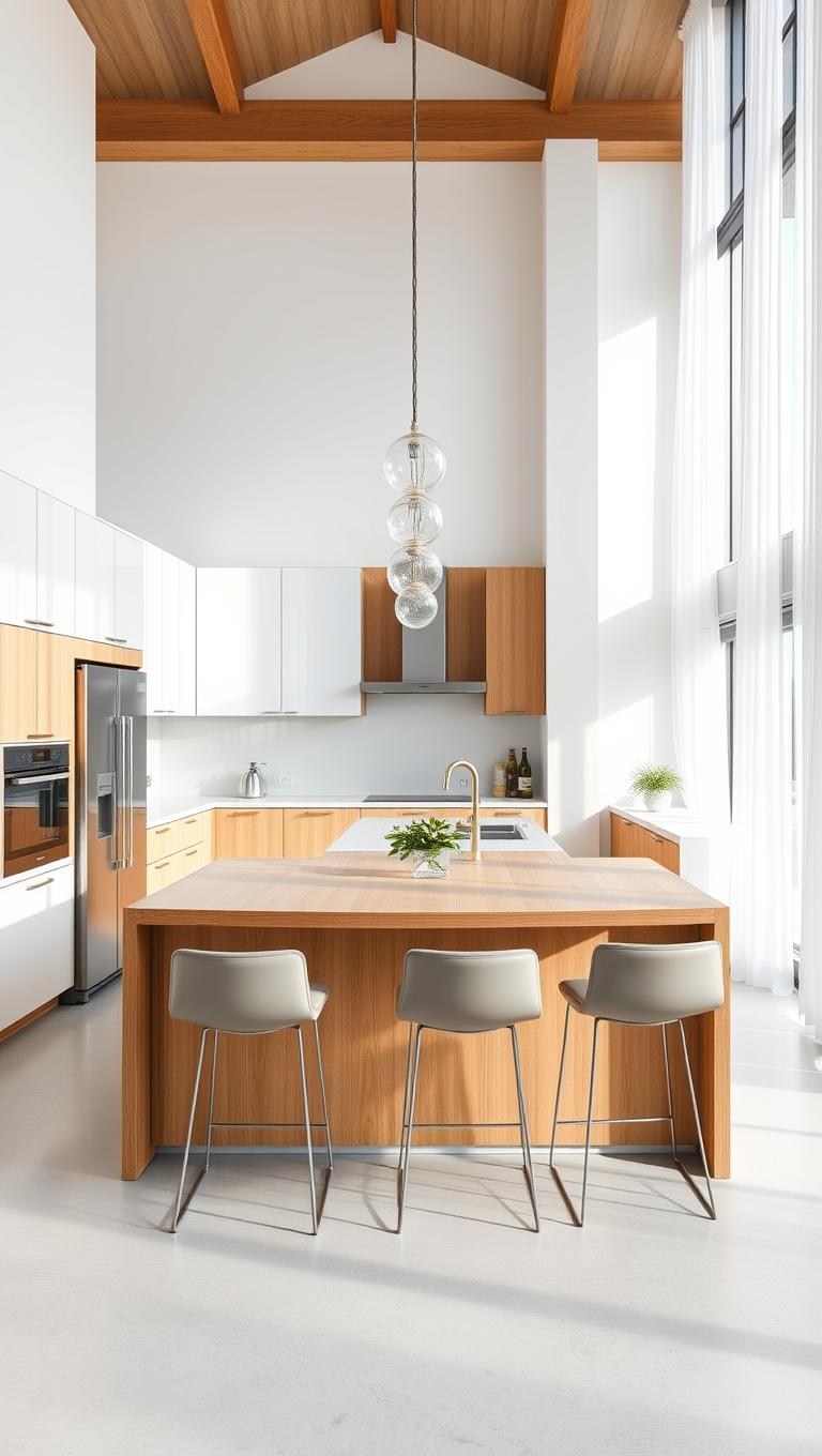 2. Bright Open Plan Kitchen With Island
