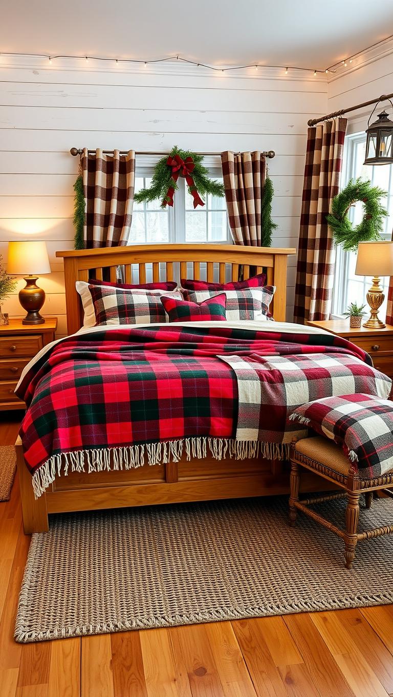 2. Layered Plaid Textiles