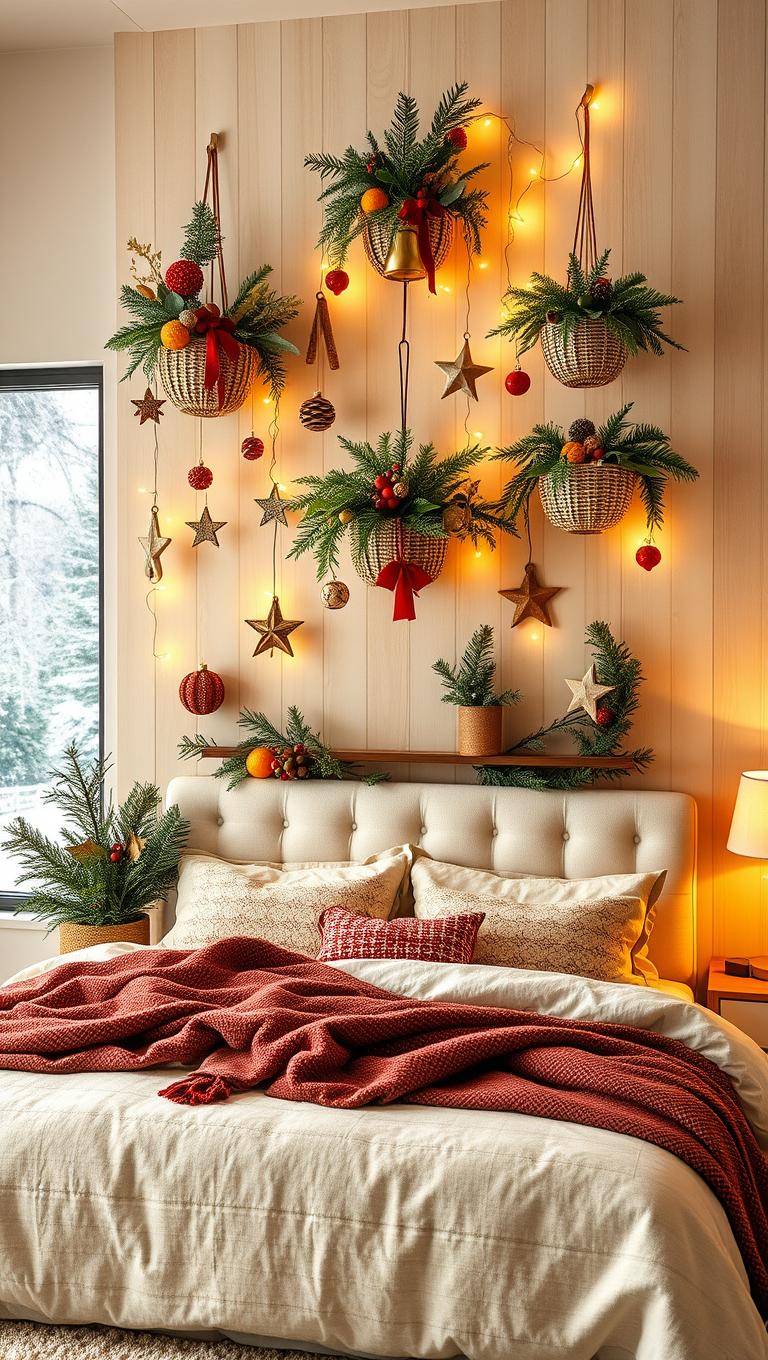 20. Festive Wall Planters and Ornaments