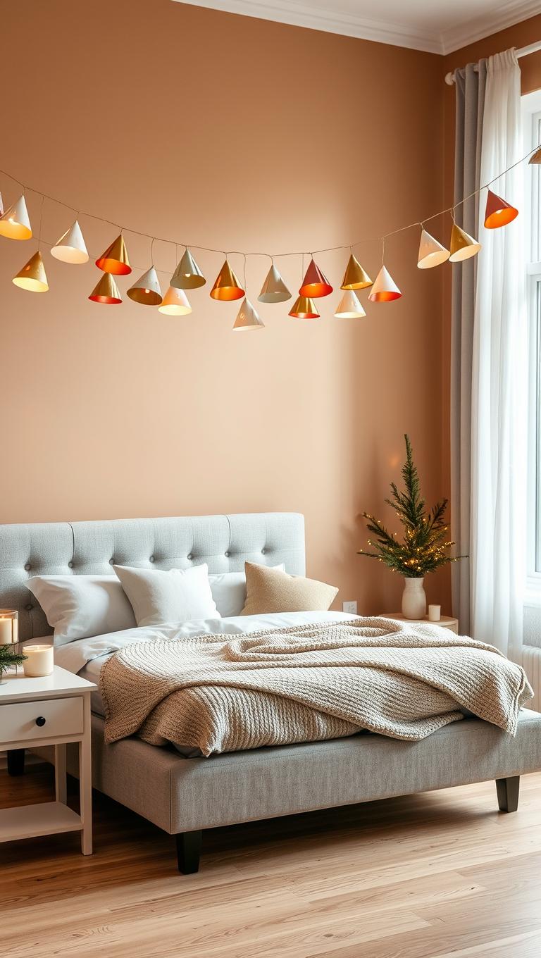 20. Paper cone garland