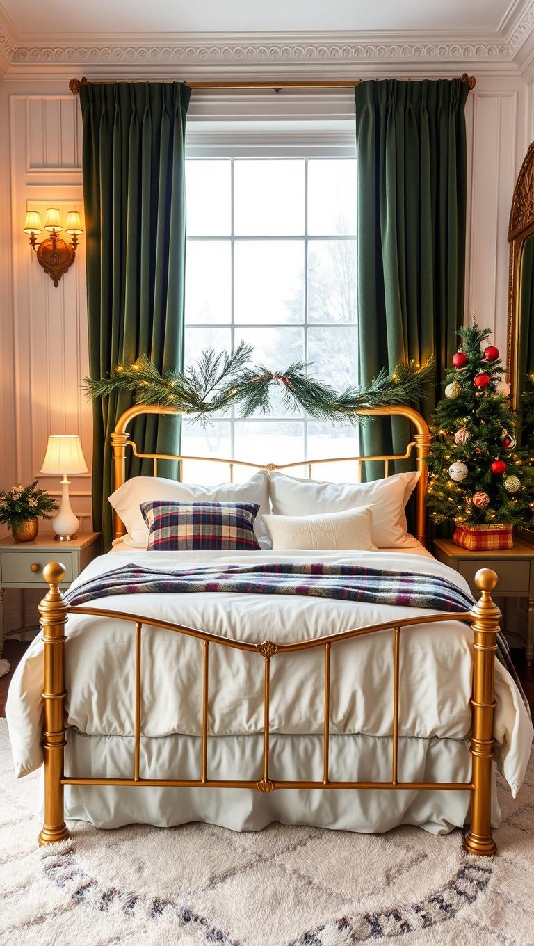 21. Vintage inspired brass bed or headboard