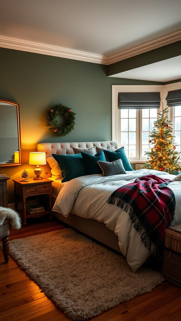 23. Christmas Color Palette for a Bedroom
