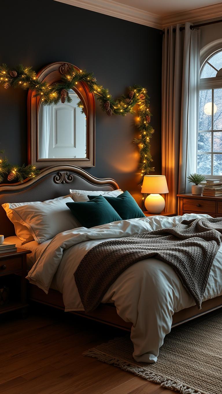 23. Pine Cone Garland with Lights