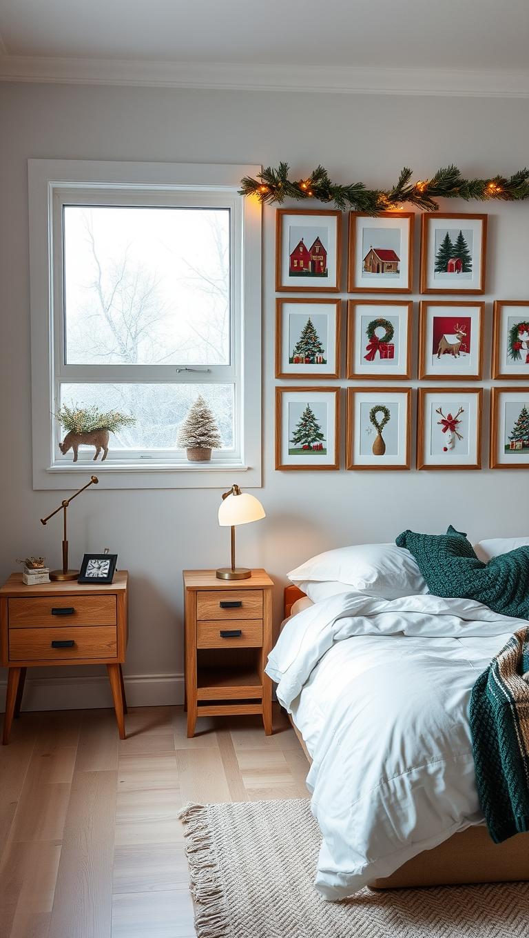 23. Seasonal Art Gallery Wall