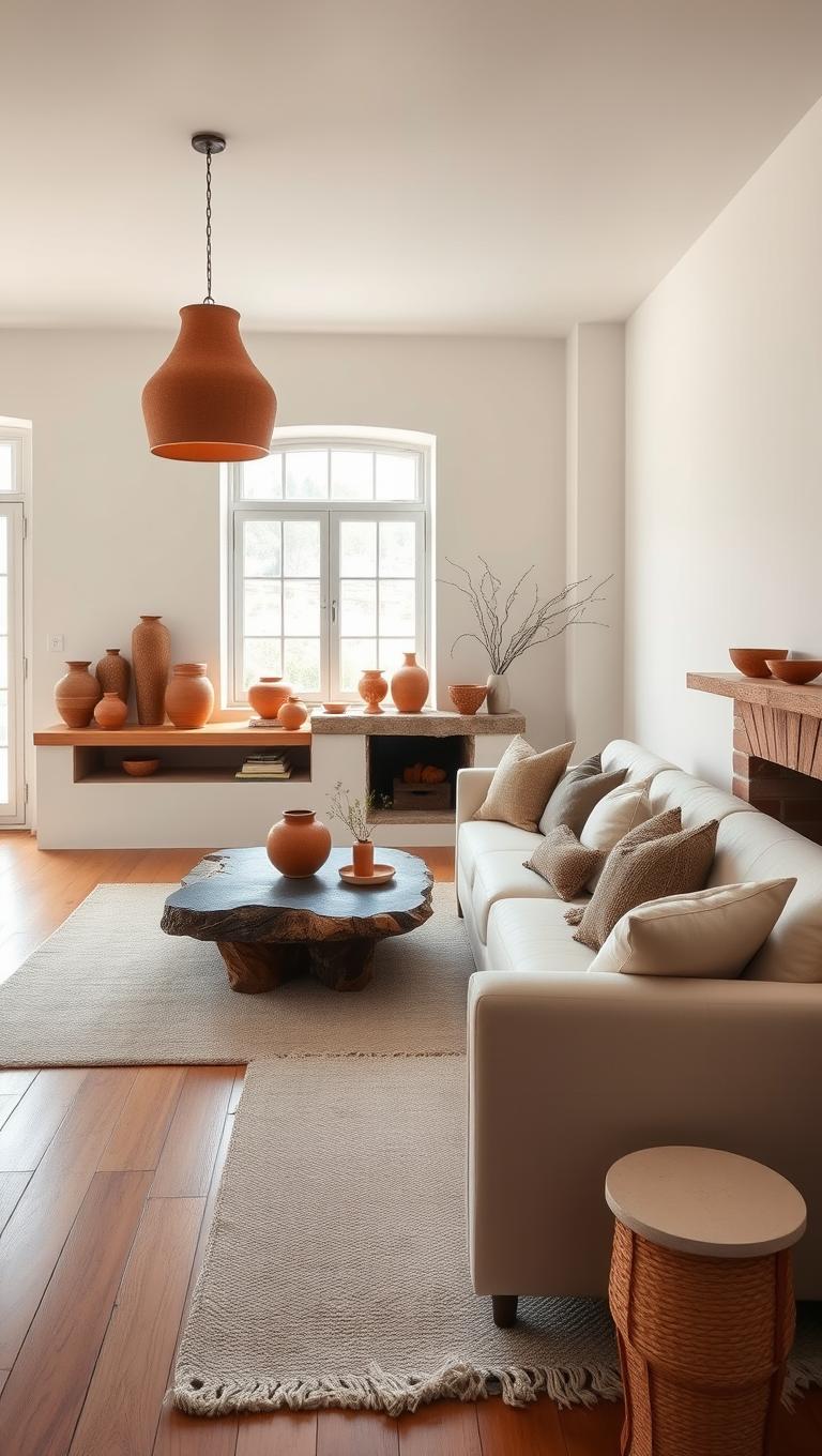25. Ceramic and Terracotta Accents
