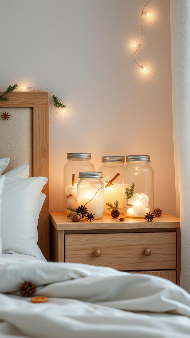 25. Frosted glass jars for storage