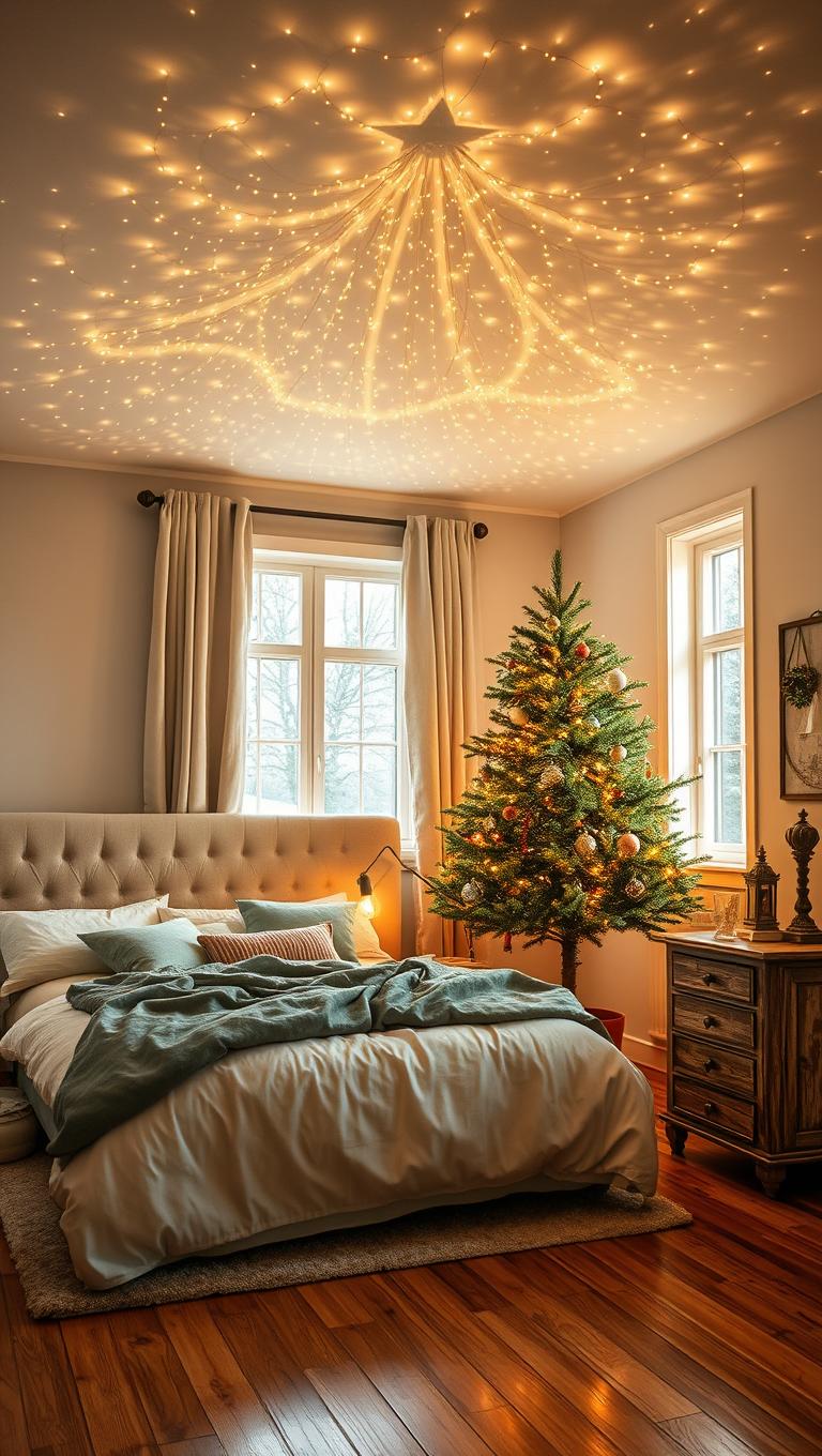 26. Ceiling canopy with star tree