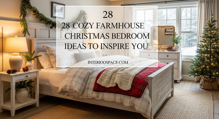 28 Cozy Farmhouse Christmas Bedroom Ideas to Inspire You