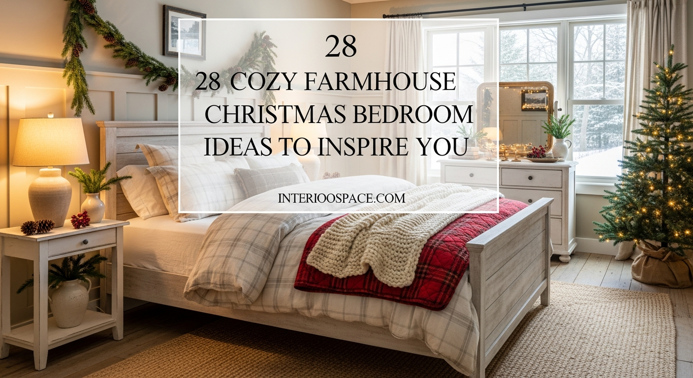 28 Cozy Farmhouse Christmas Bedroom Ideas to Inspire You