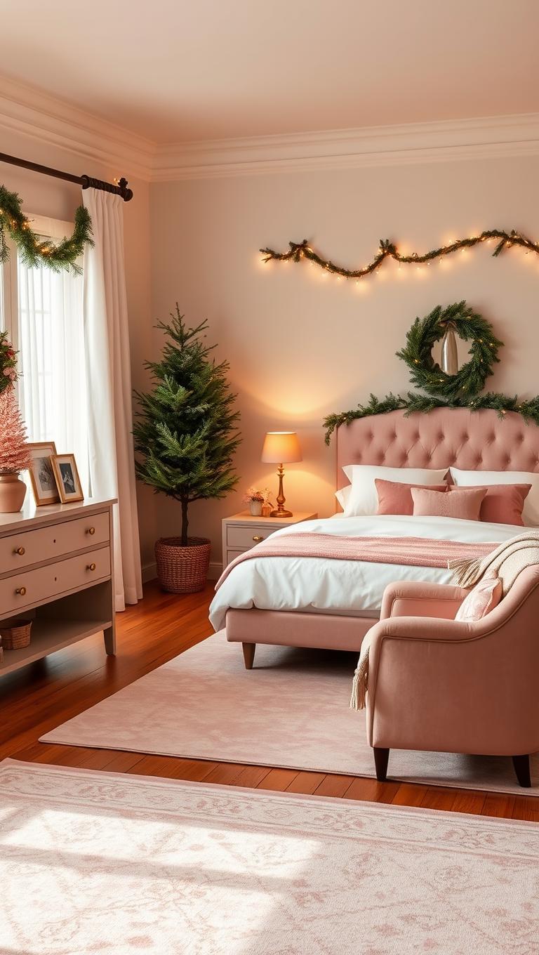 28. Warm Wooden Floors with Pink Rug