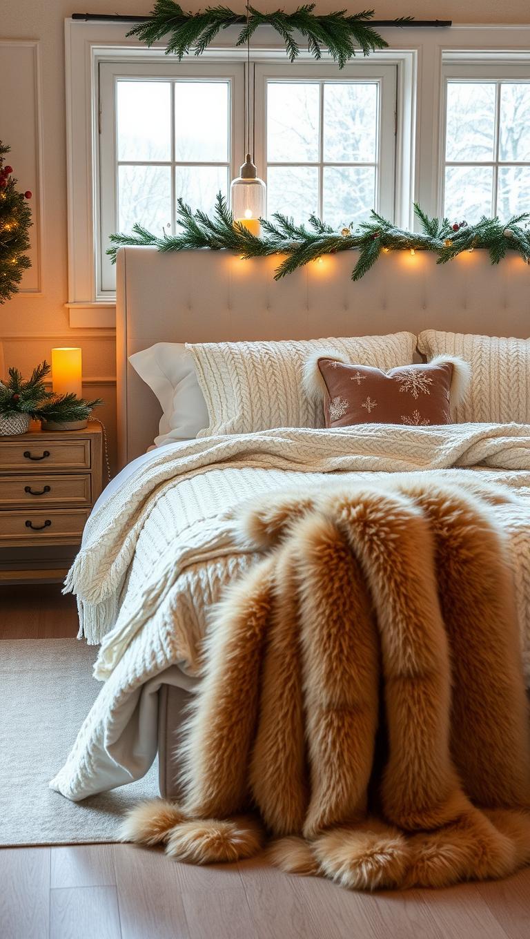 3. Soft Knit Throws and Faux Fur