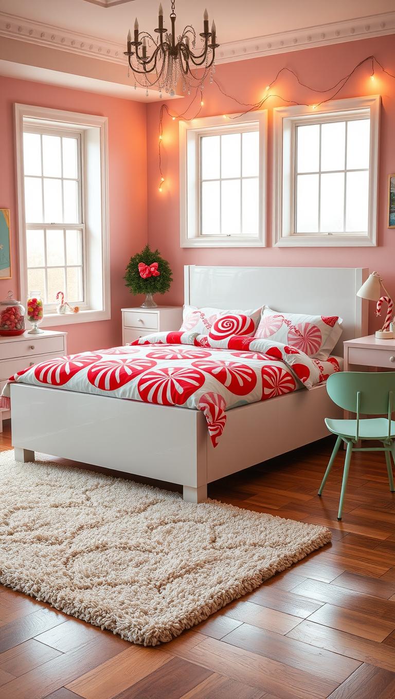 30. Candy Theme Bedding