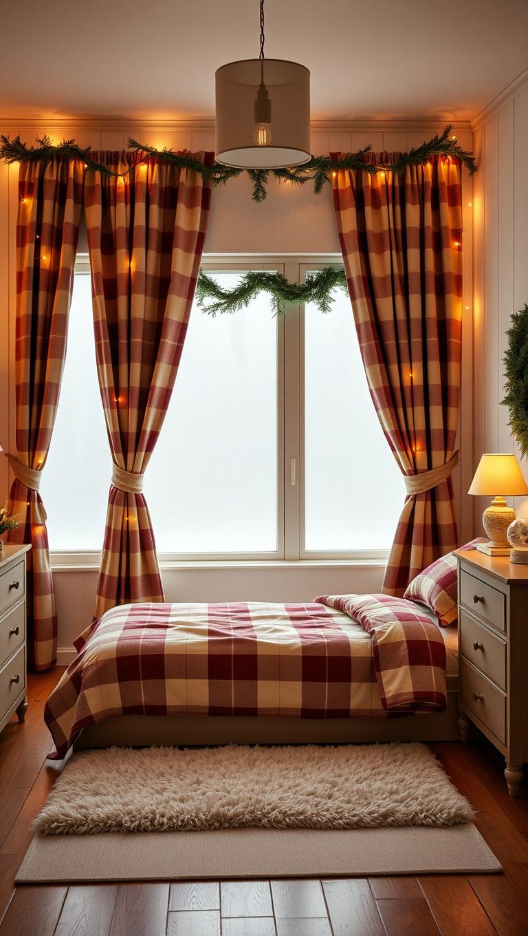 31. Cut Cloth Curtains with Lights