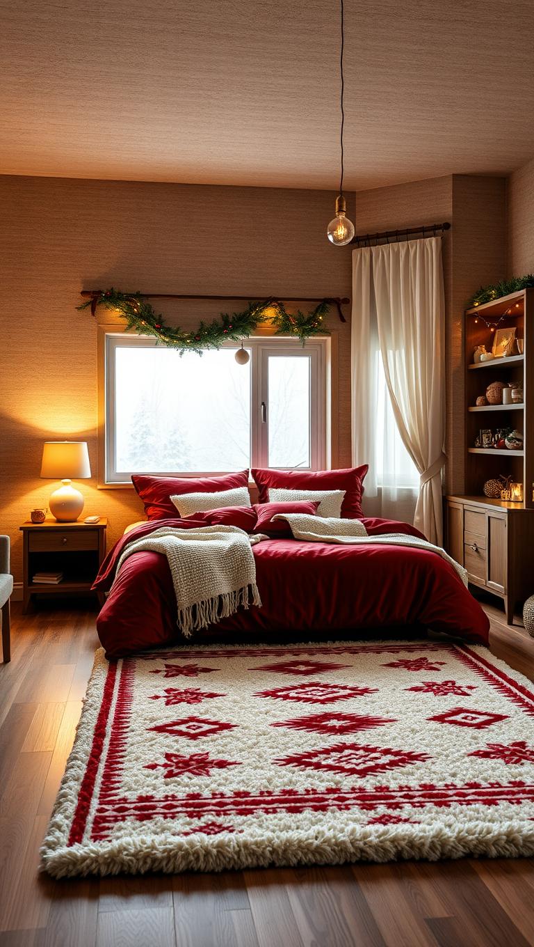 31. Heated flooring or plush rugs for winter comfort
