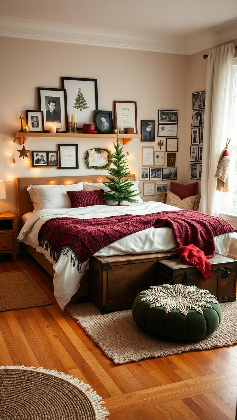 33. Personal keepsakes displayed thoughtfully