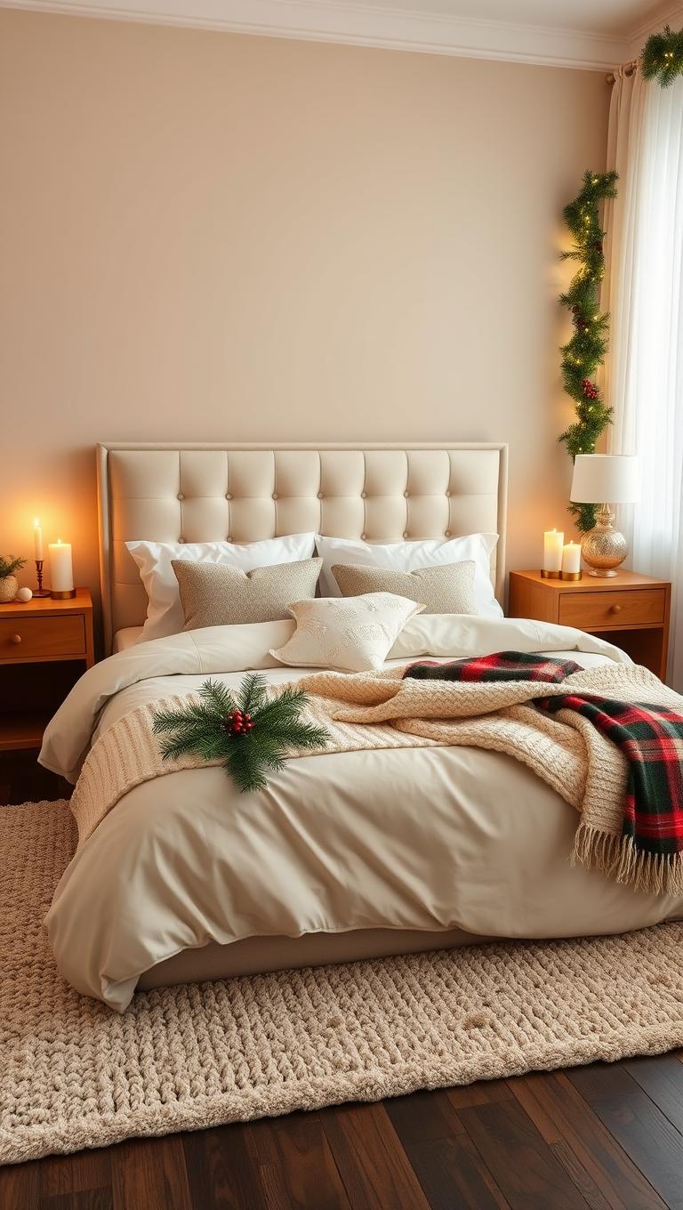 34. Candles on nightstands for intimate glow