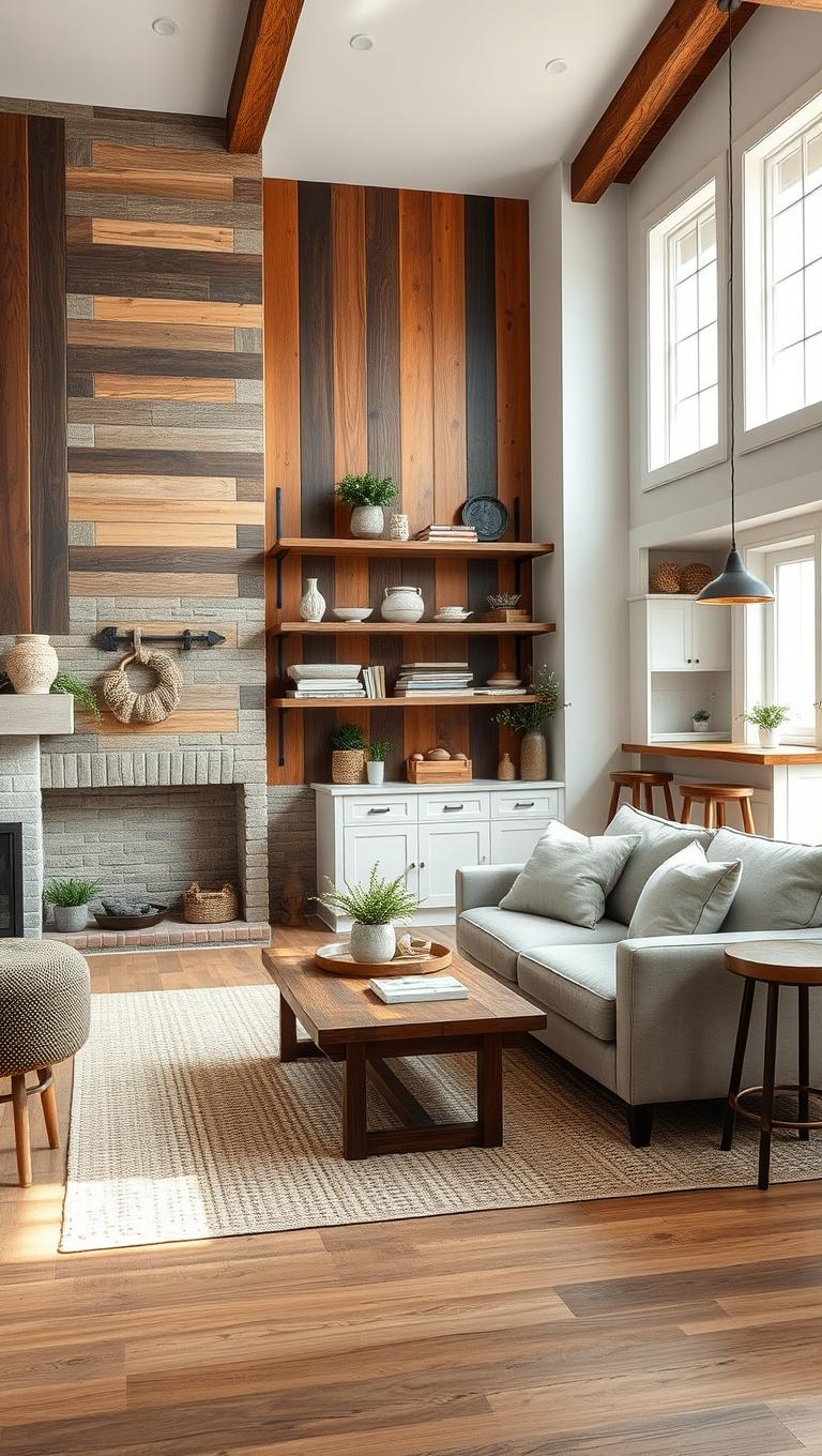 35. Reclaimed Wood Accents