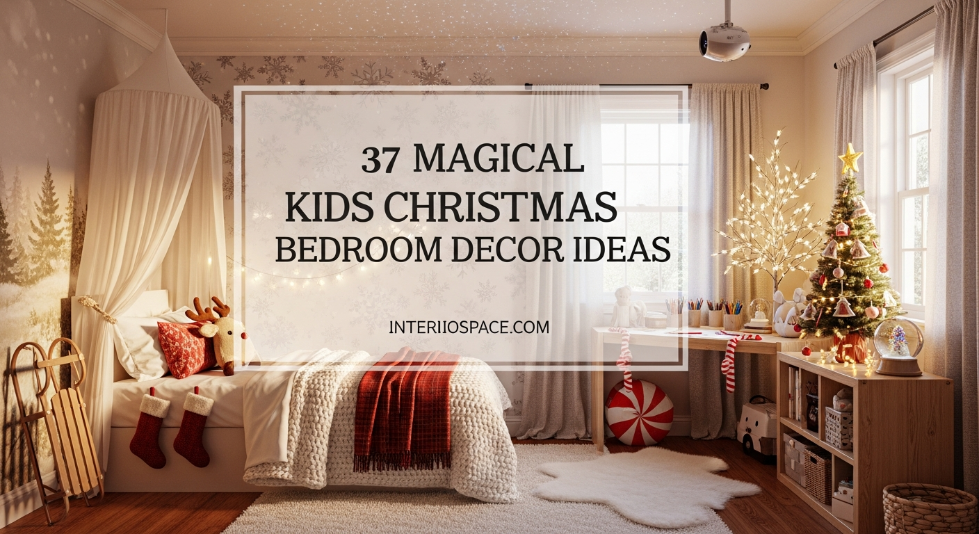 37 Magical Kids Christmas Bedroom Decor Ideas