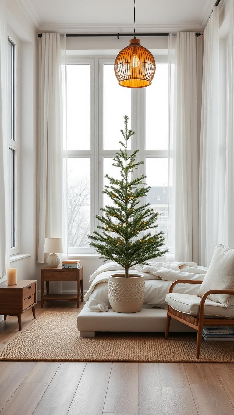 37. Potted tree in a decorative pot