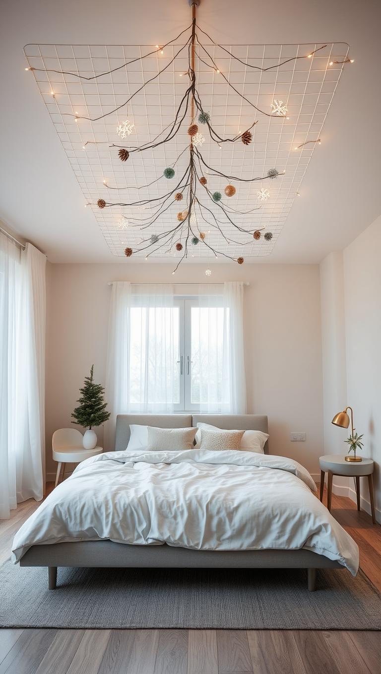 4. Ceiling mounted grid tree