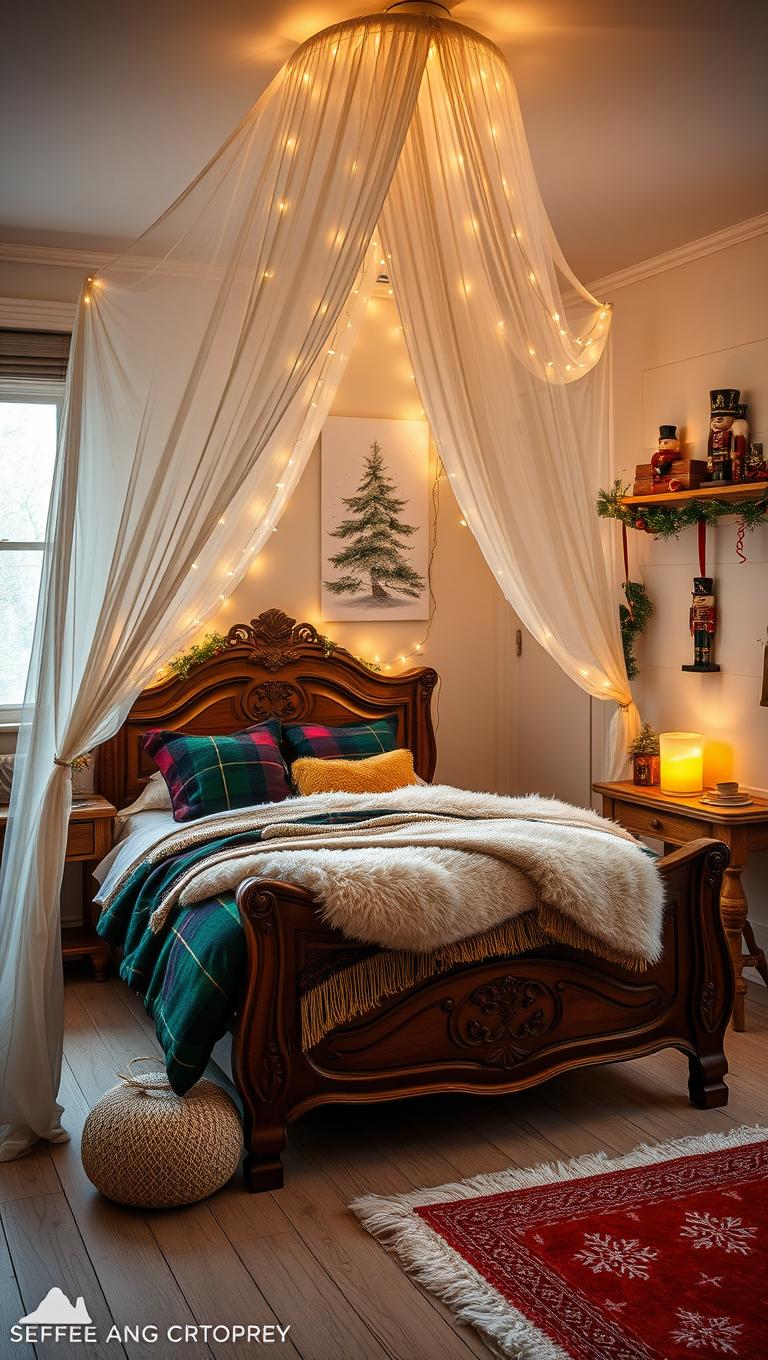 4. Fairy Light Canopy For Magic