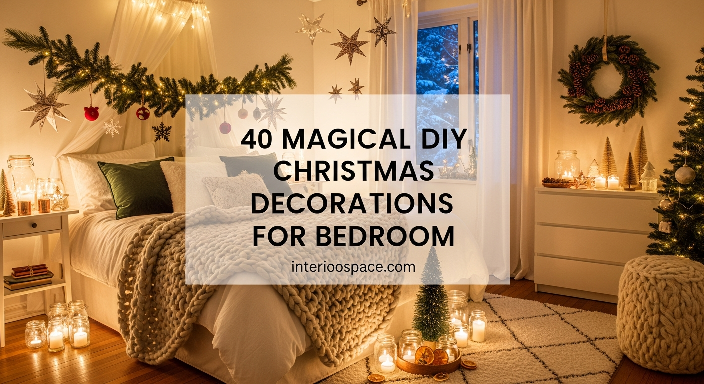 40 Magical DIY Christmas Decorations for Bedroom