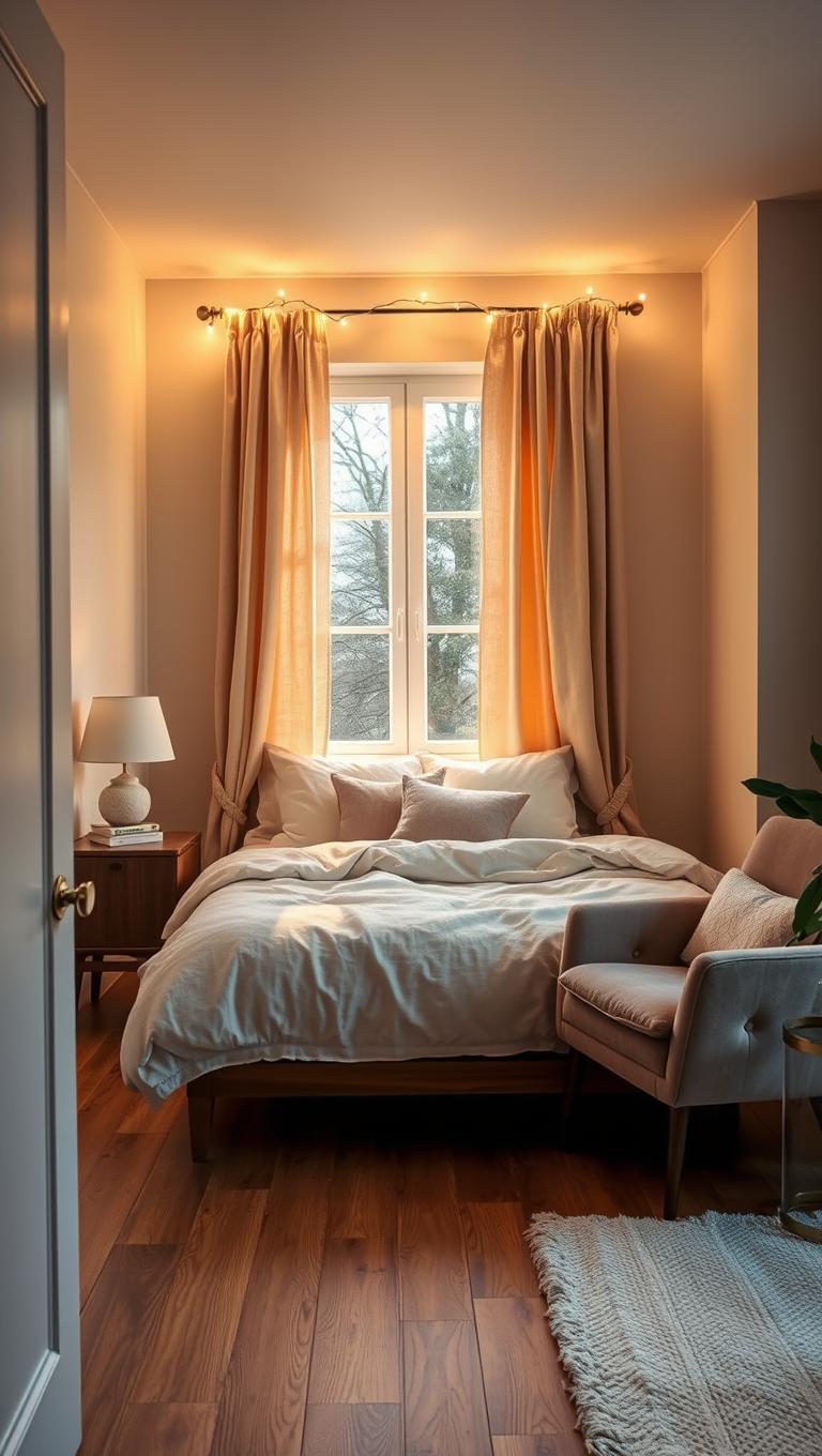 40. Curtain Rod Light Fringe