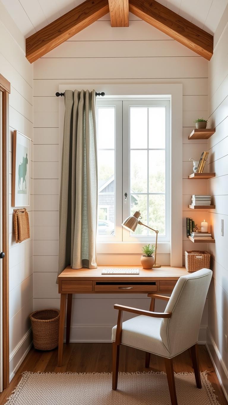 40. Home Office Nook in Cozy Cottage