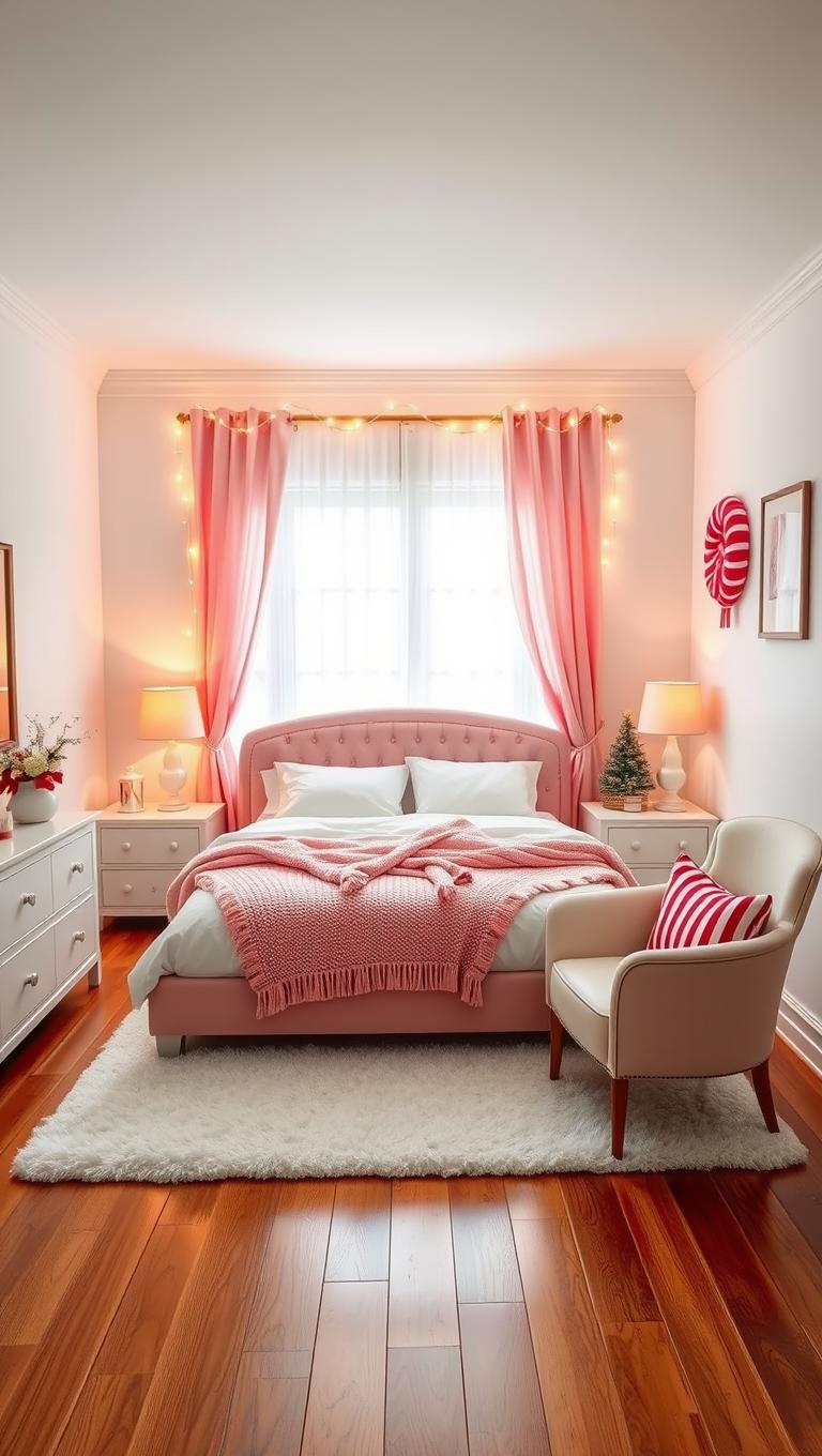 5. Candy Cane Pink and White Palette