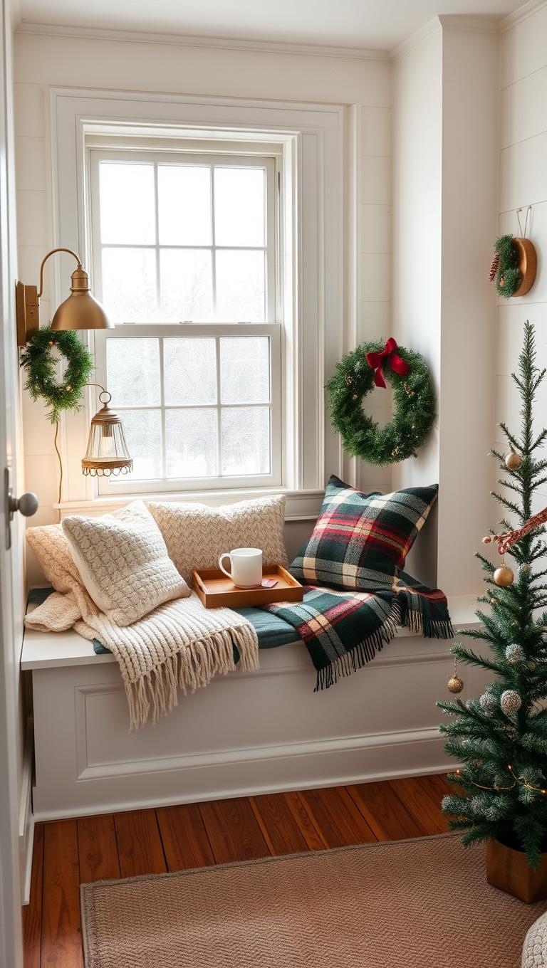 5. Reading Nook with Plush Throws