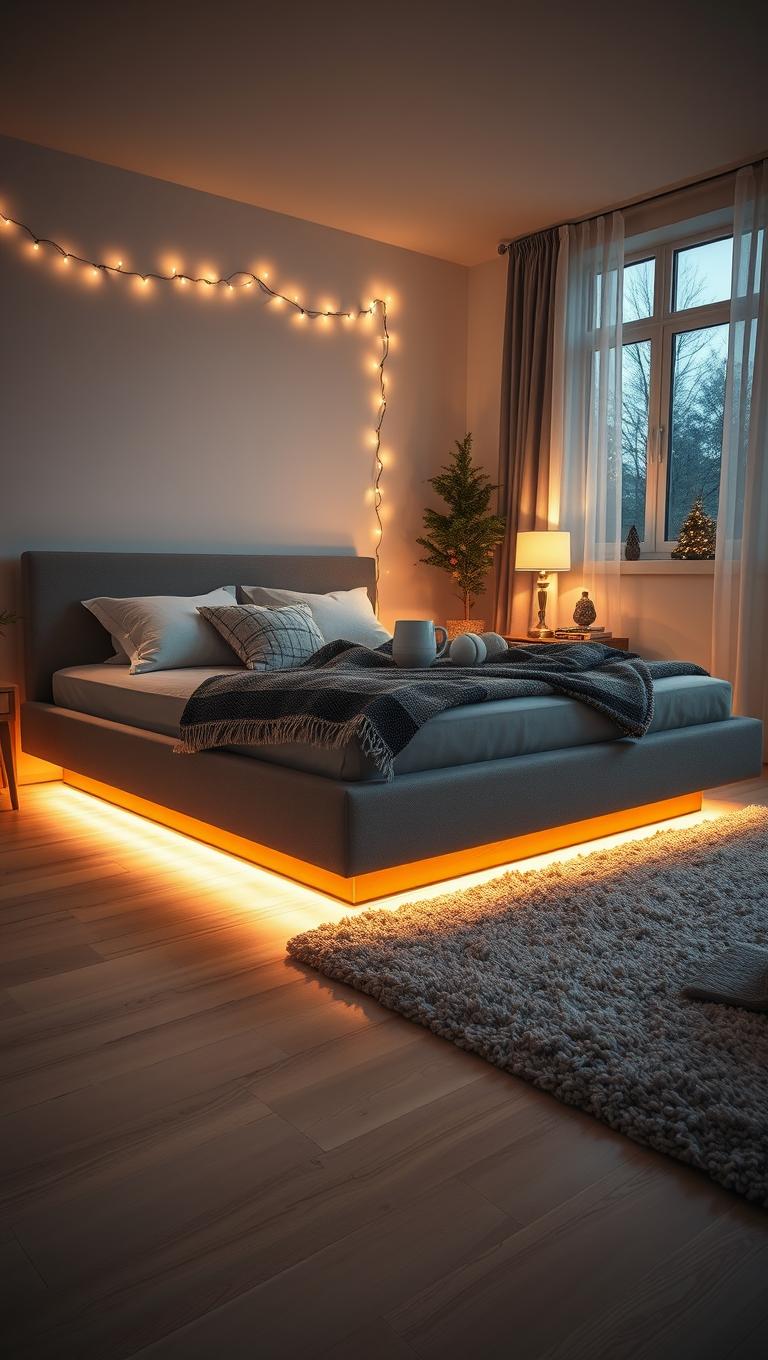 5. Under Bed Glow with LED Strips