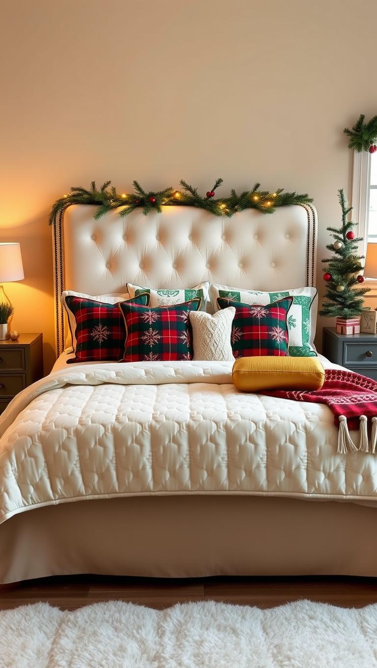 6. Festive Throw Pillars and Cushions