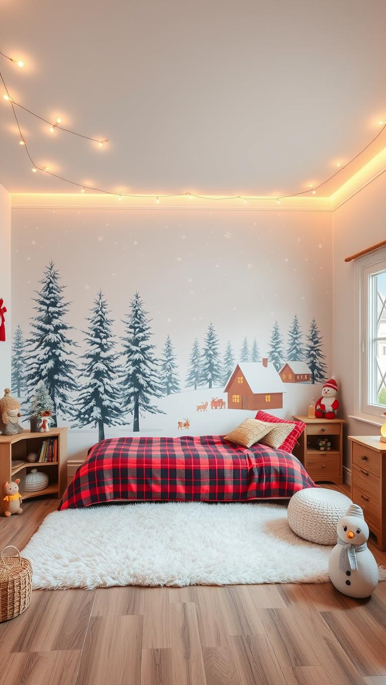 7. Wall Decal Winter Scene