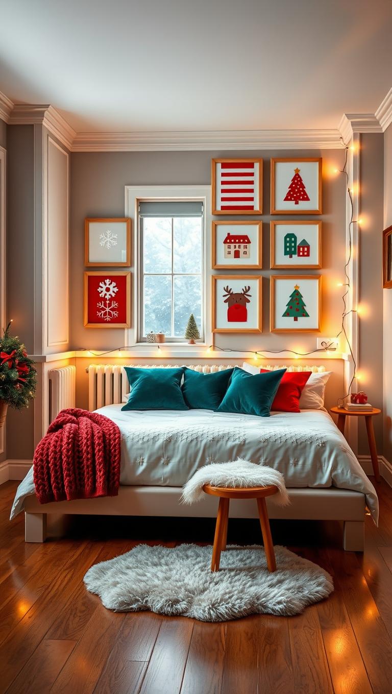 8. Christmassy Wall Art Gallery