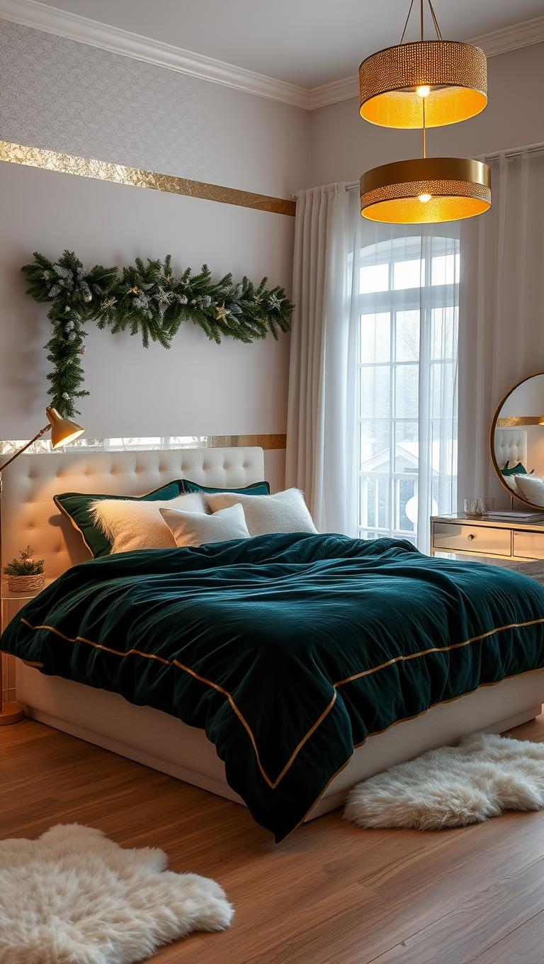 8. Metallic Foil Accents in Lighting and Decor